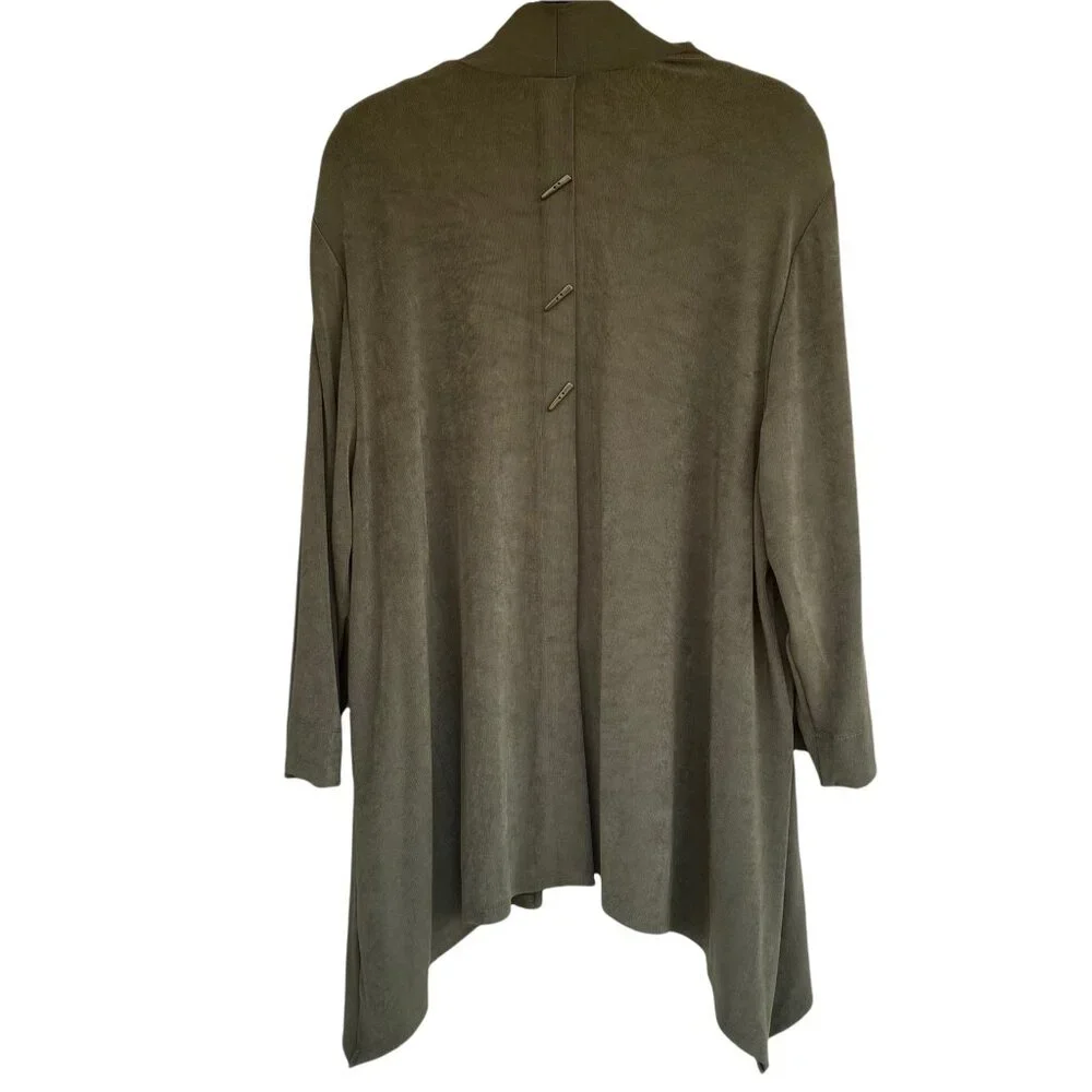 TRAVELERS CLASSIC Back Button Jacket sz 3 (US XL) w/ Tank sz 2 Cypress Fern NWT - Picture 3 of 12